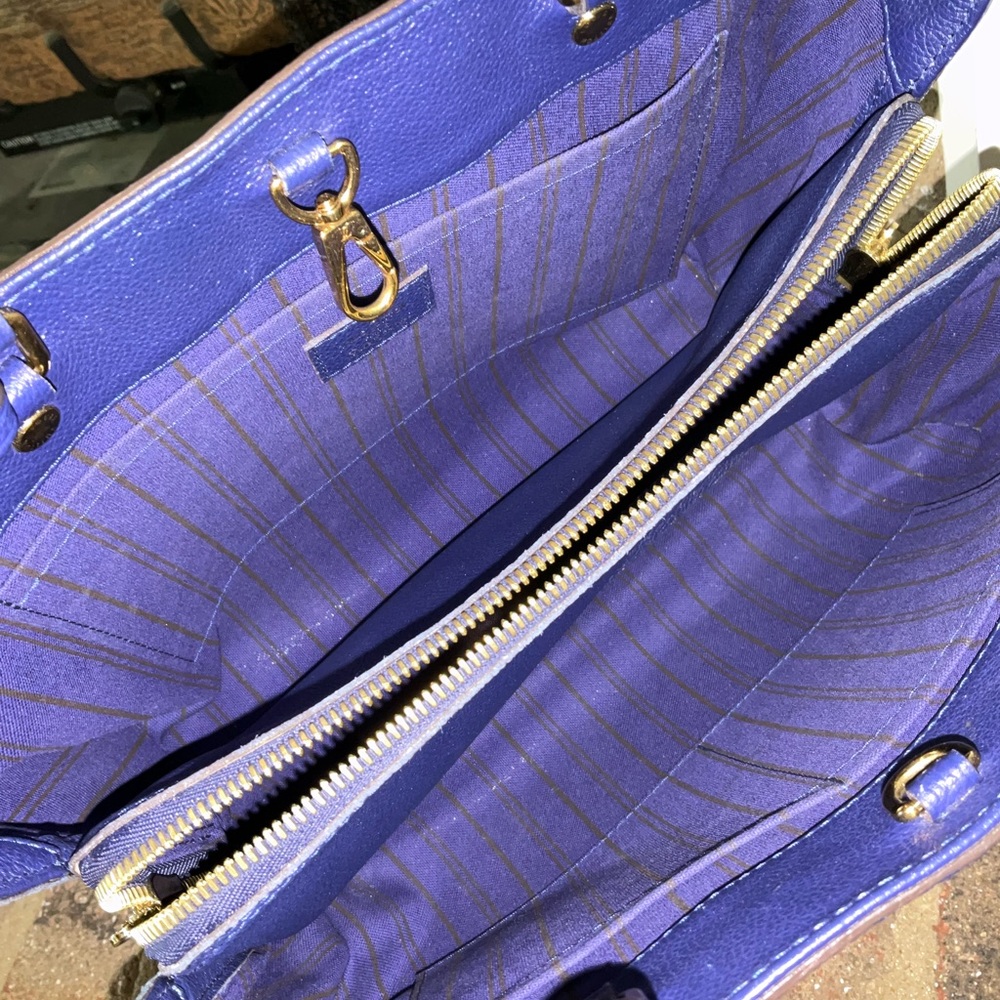 Sold Stunning Rare Louis Vuitton Montaigne MM Blue - Picture 11 of 14
